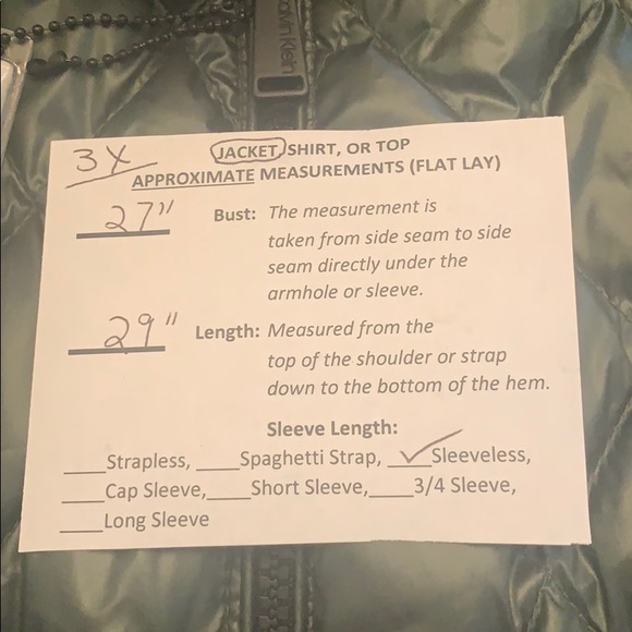 🆕 CALVIN KLEIN PERFORMANCE DOWN VEST-PLUS SIZES - Picture 8 of 8